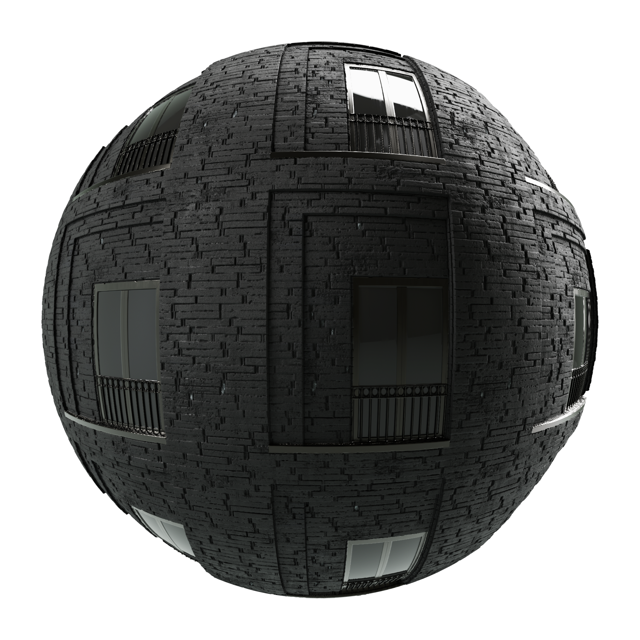 Modern Brick Asymmetric Facade