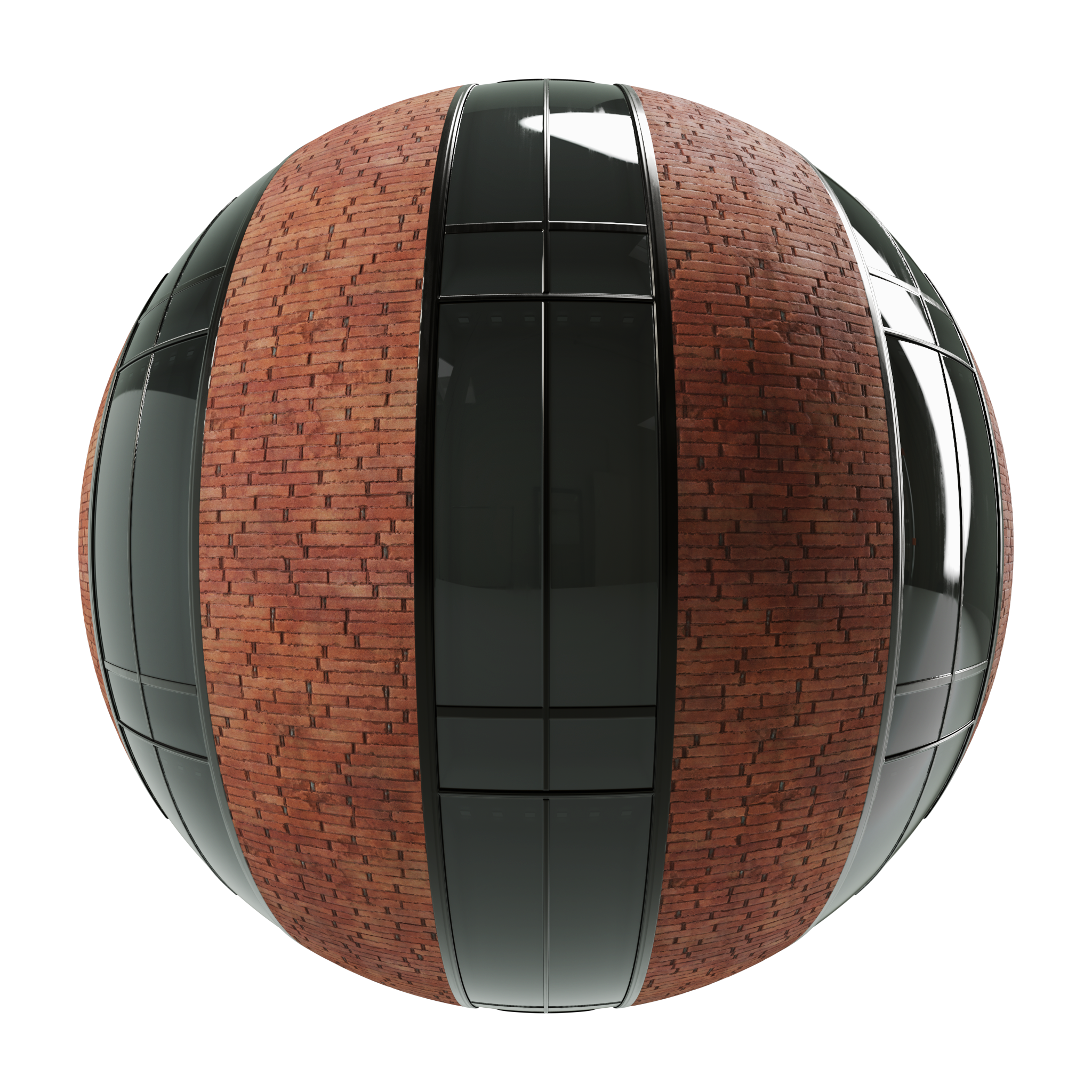 Modern Brick Facade 02