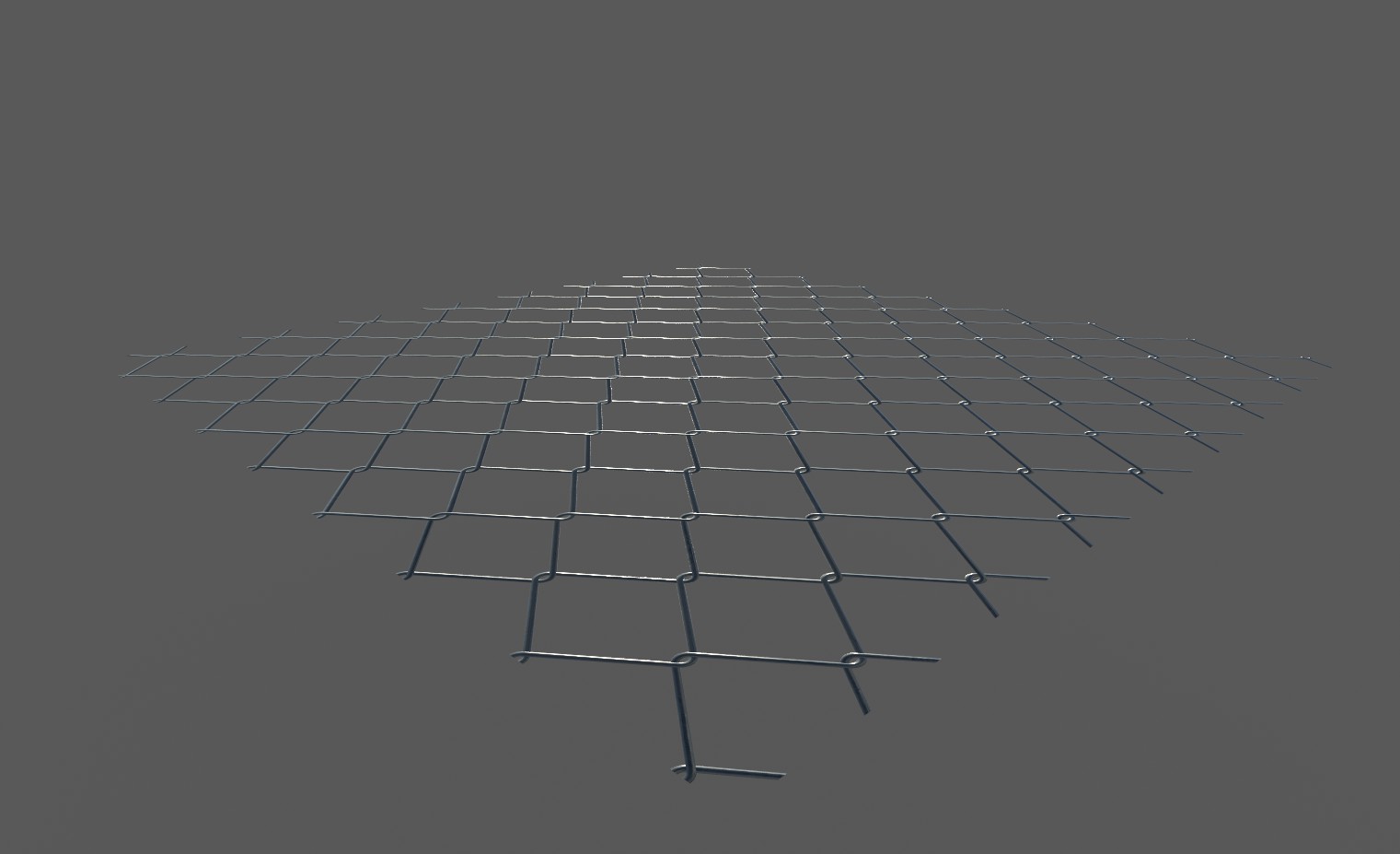 Steel chain fence on Substance 3D Community Assets