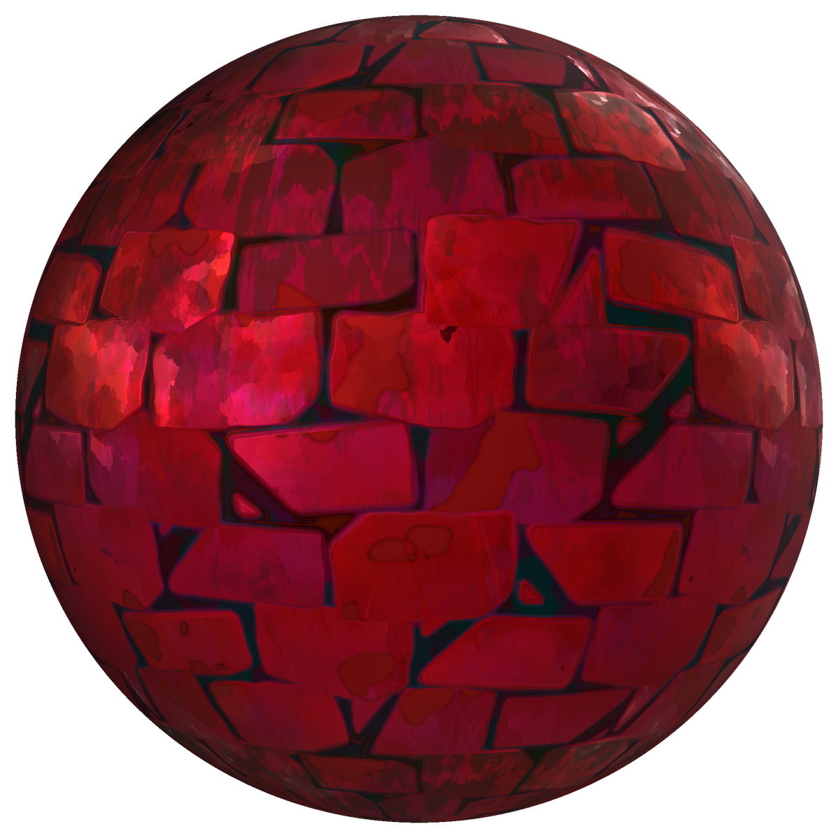 Stylized Red Bricks Substance Material on Substance 3D Community Assets