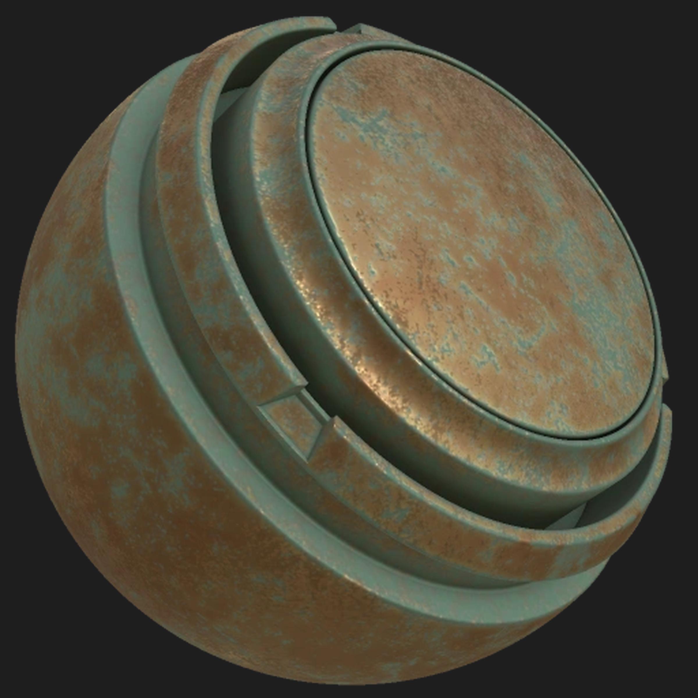 Oxidized Bronze Substance 3D Community Assets