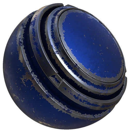 Metal Old Blue Substance Smart Material On Substance 3D Community Assets