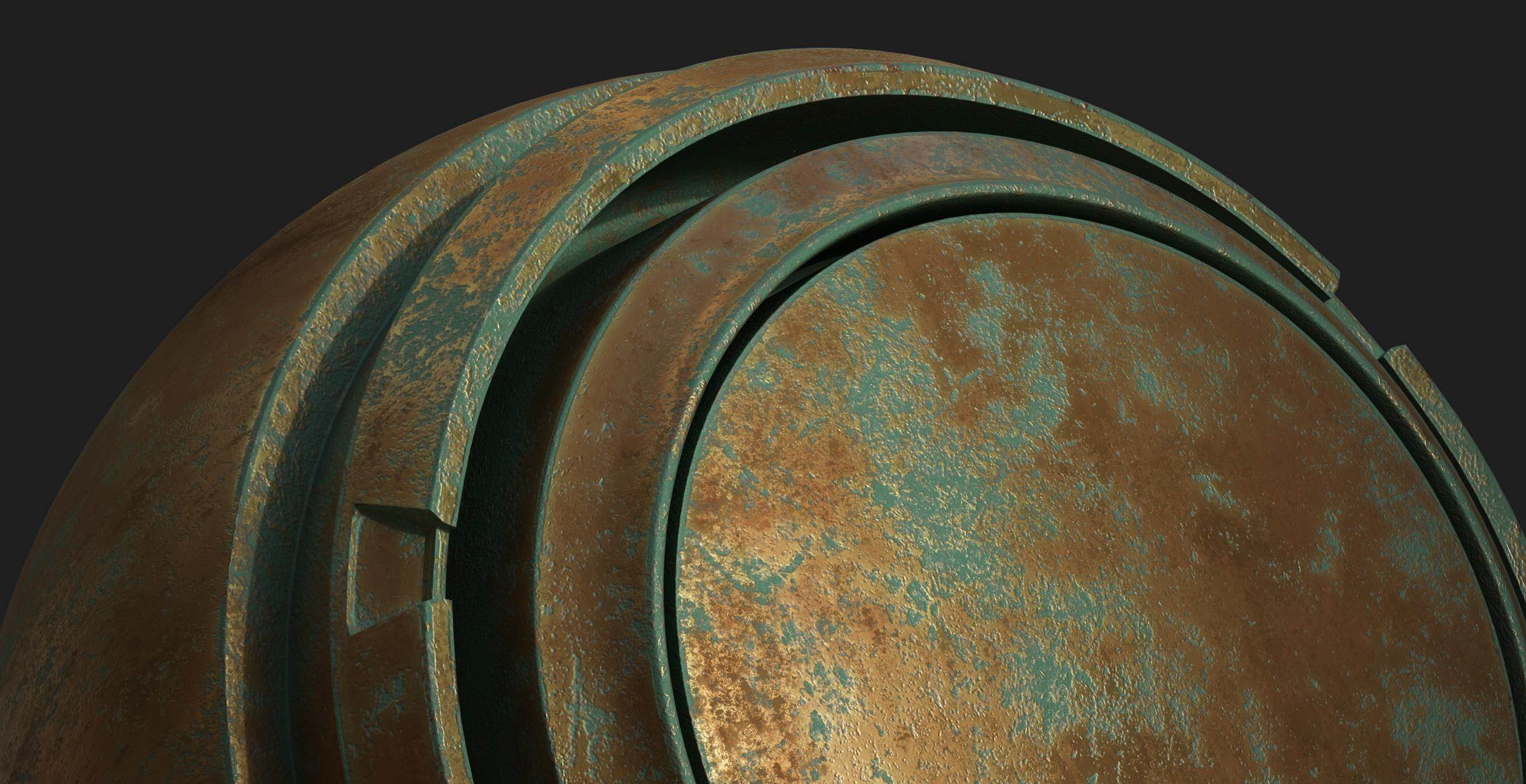 Oxidized Bronze Substance 3D Community Assets