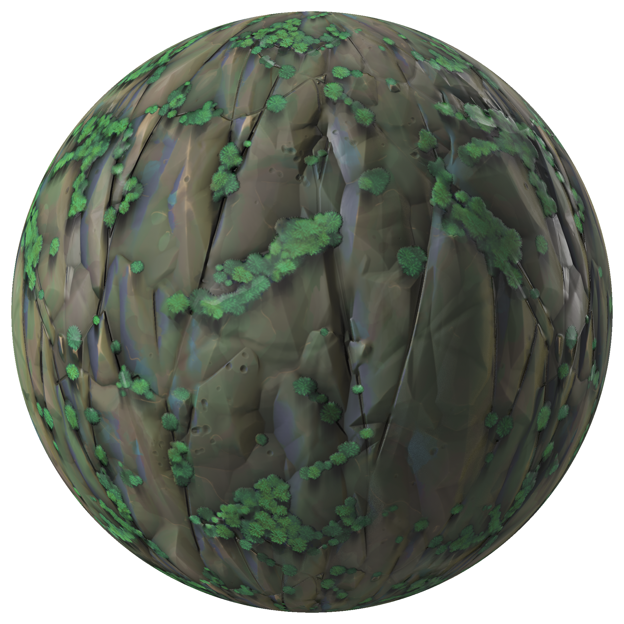 StylizedMossyCliff Substance Material On Substance 3D Community Assets