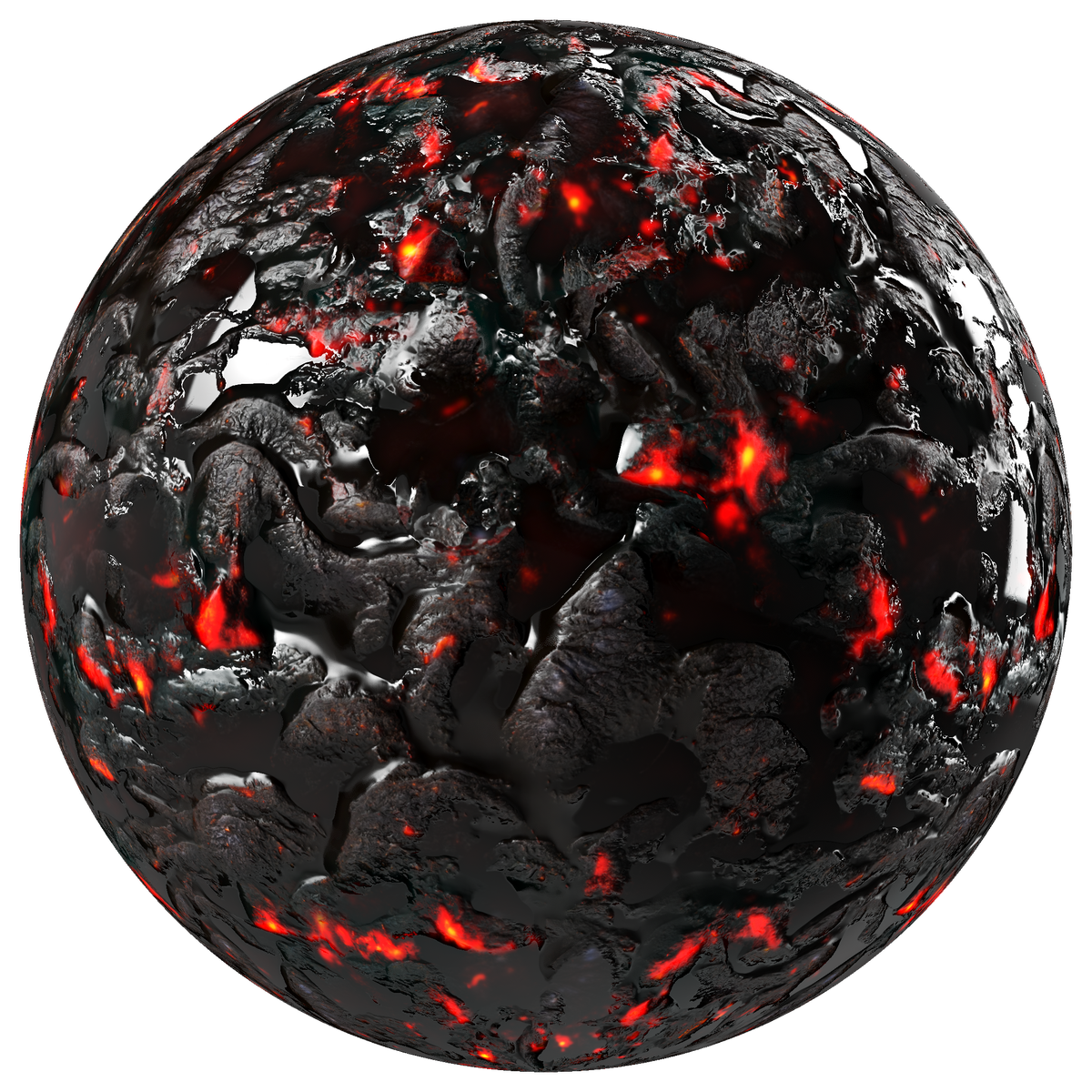 Hell Lava Ground 01 Substance Material on Substance 3D Community Assets