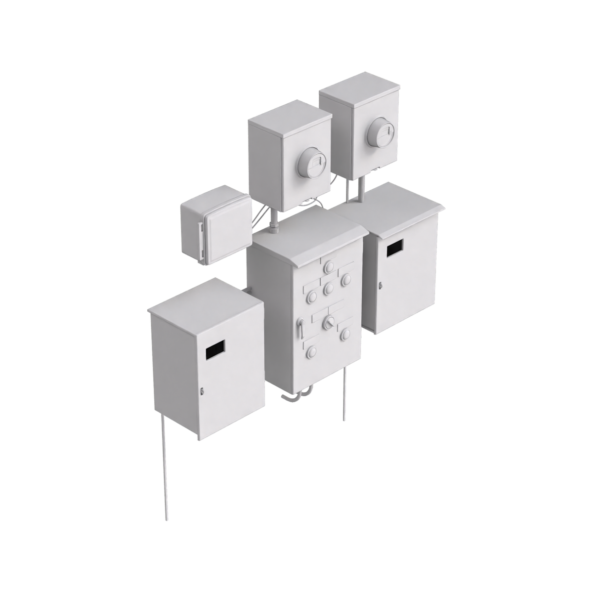 Electrical Boxes 03 on Substance 3D Assets