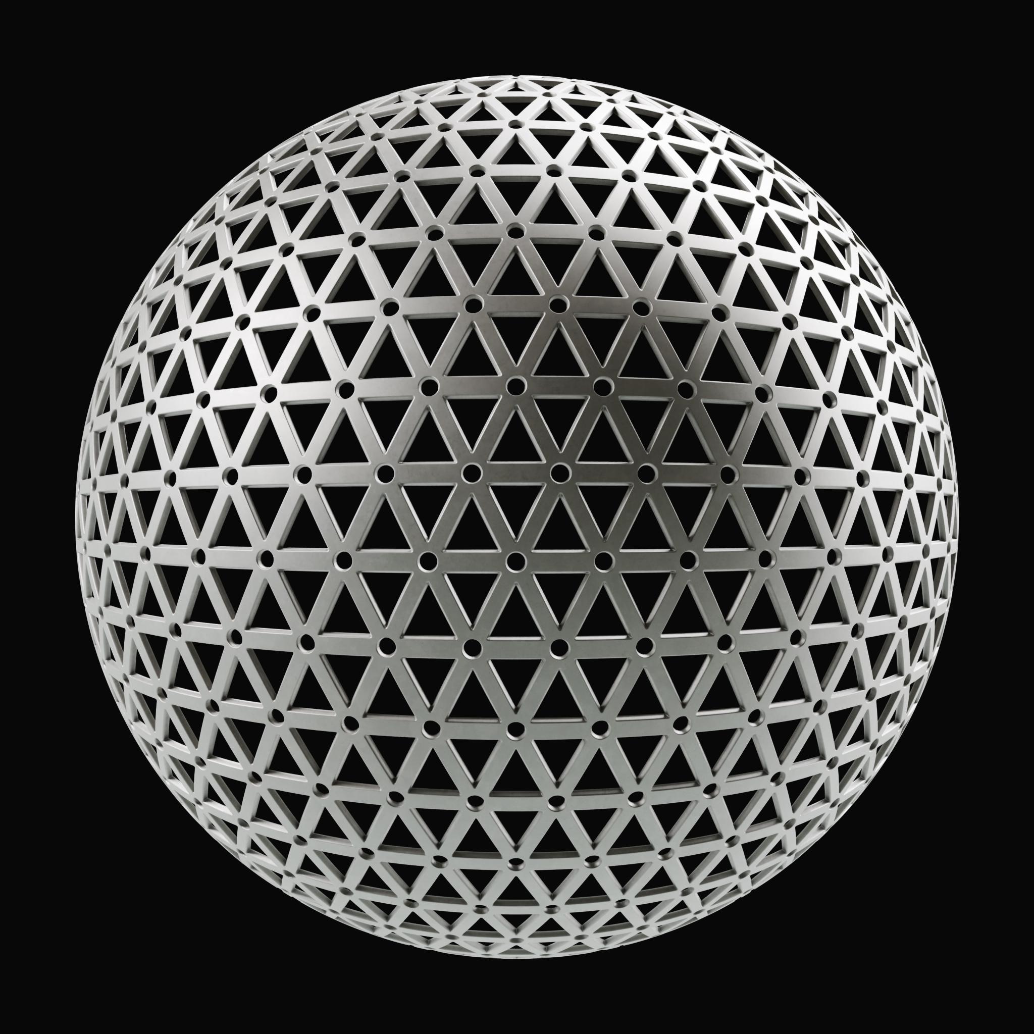 Steel Perforated Triangle on Substance 3D Assets