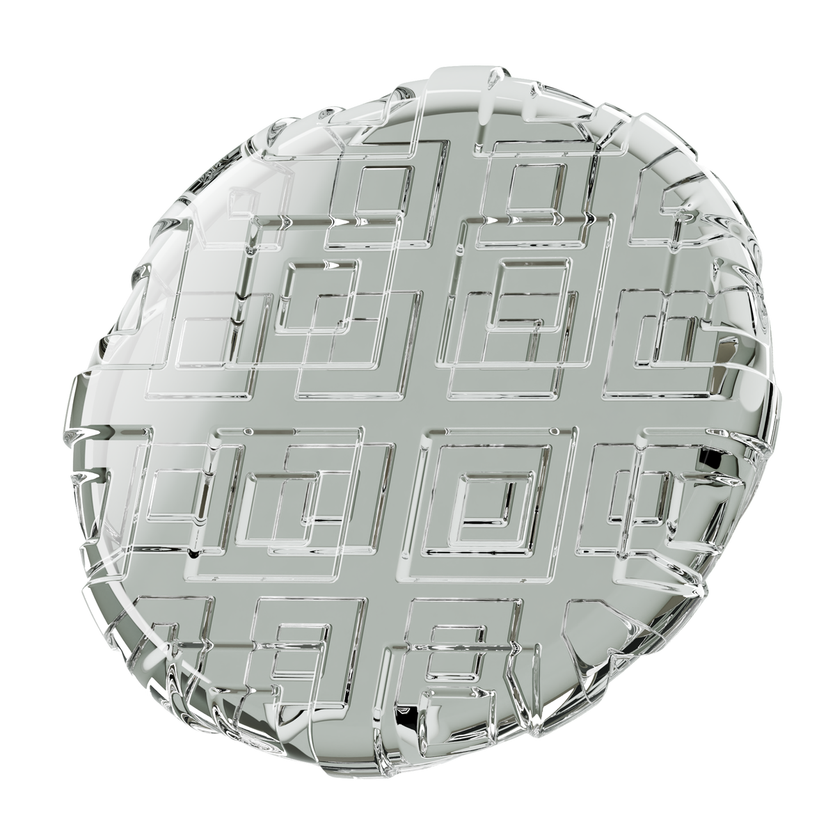 Embossed Glass Square Pattern on Substance 3D Assets