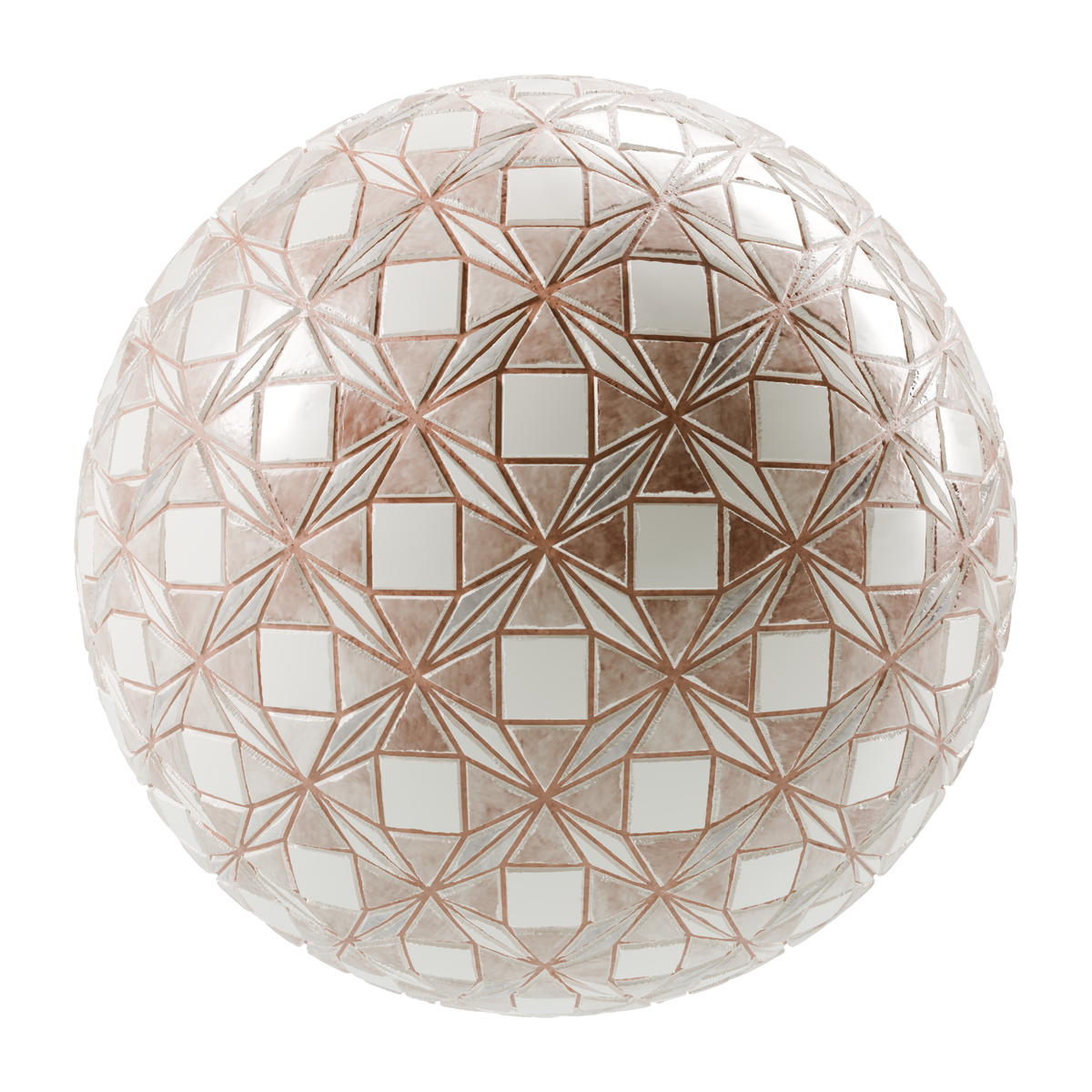 Ceramic Porcelain Random Geometric Shape Tiles on Substance 3D Assets