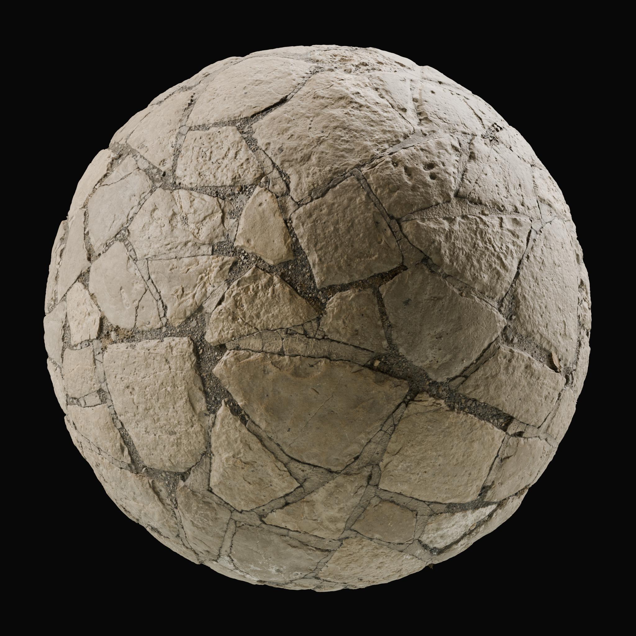 Randomized Stone Pathway on Substance 3D Assets