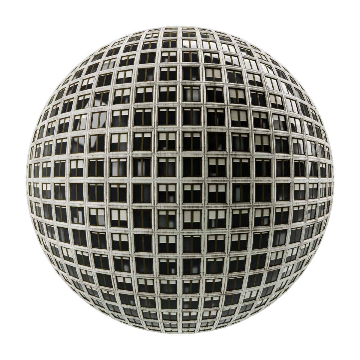 Chamfered Concrete Building on Substance 3D Assets