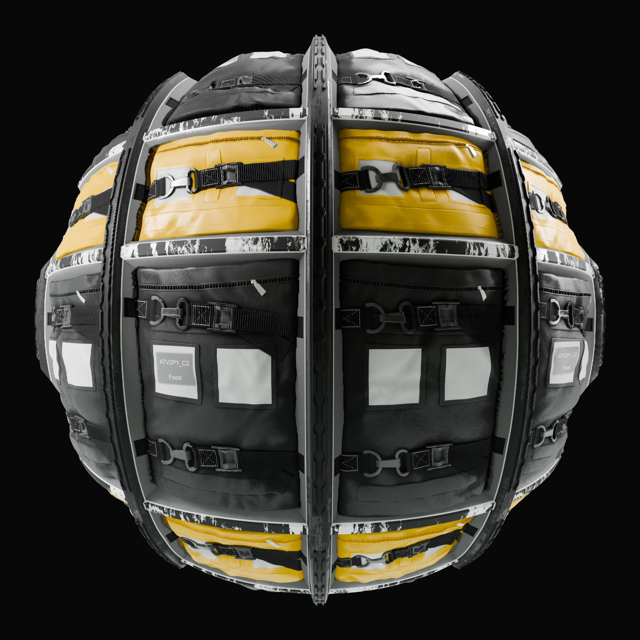 Space Station Cargo Rack on Substance 3D Assets