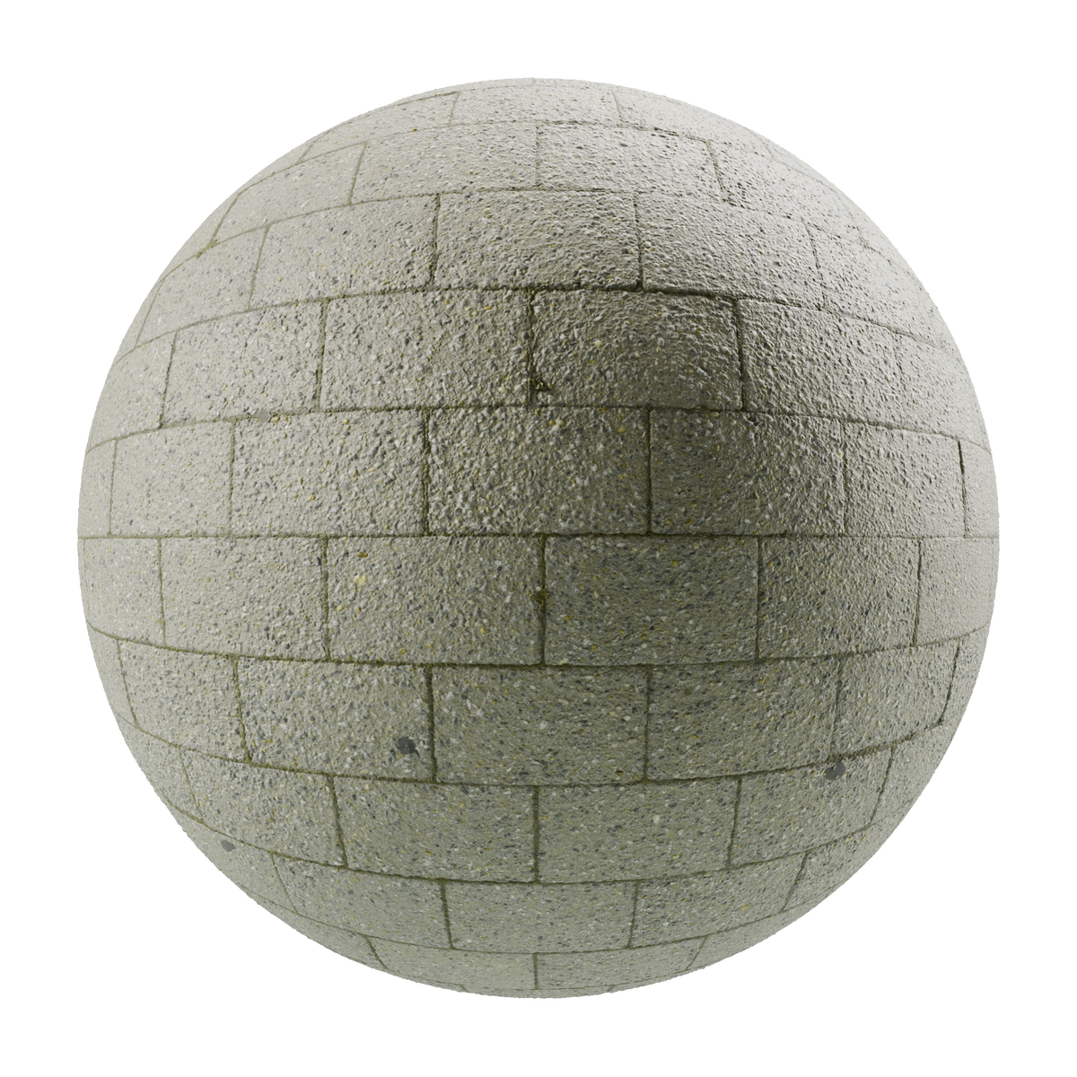 Cracked Grey Stone Walkway Block on Substance 3D Assets