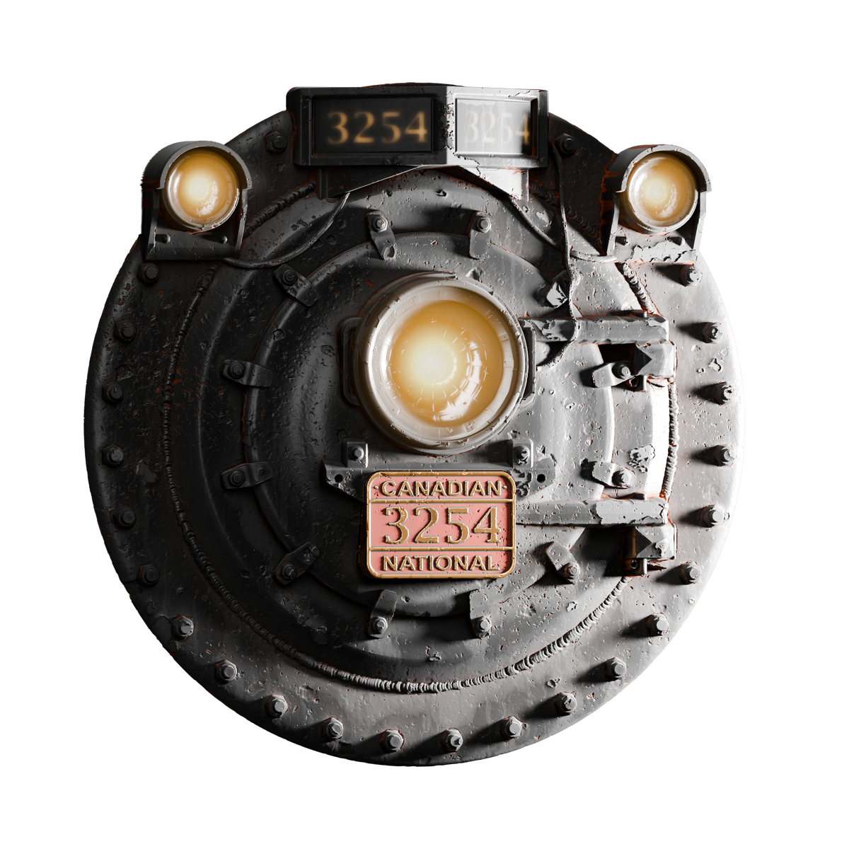Locomotive Smoke Box Hatch on Substance 3D Assets