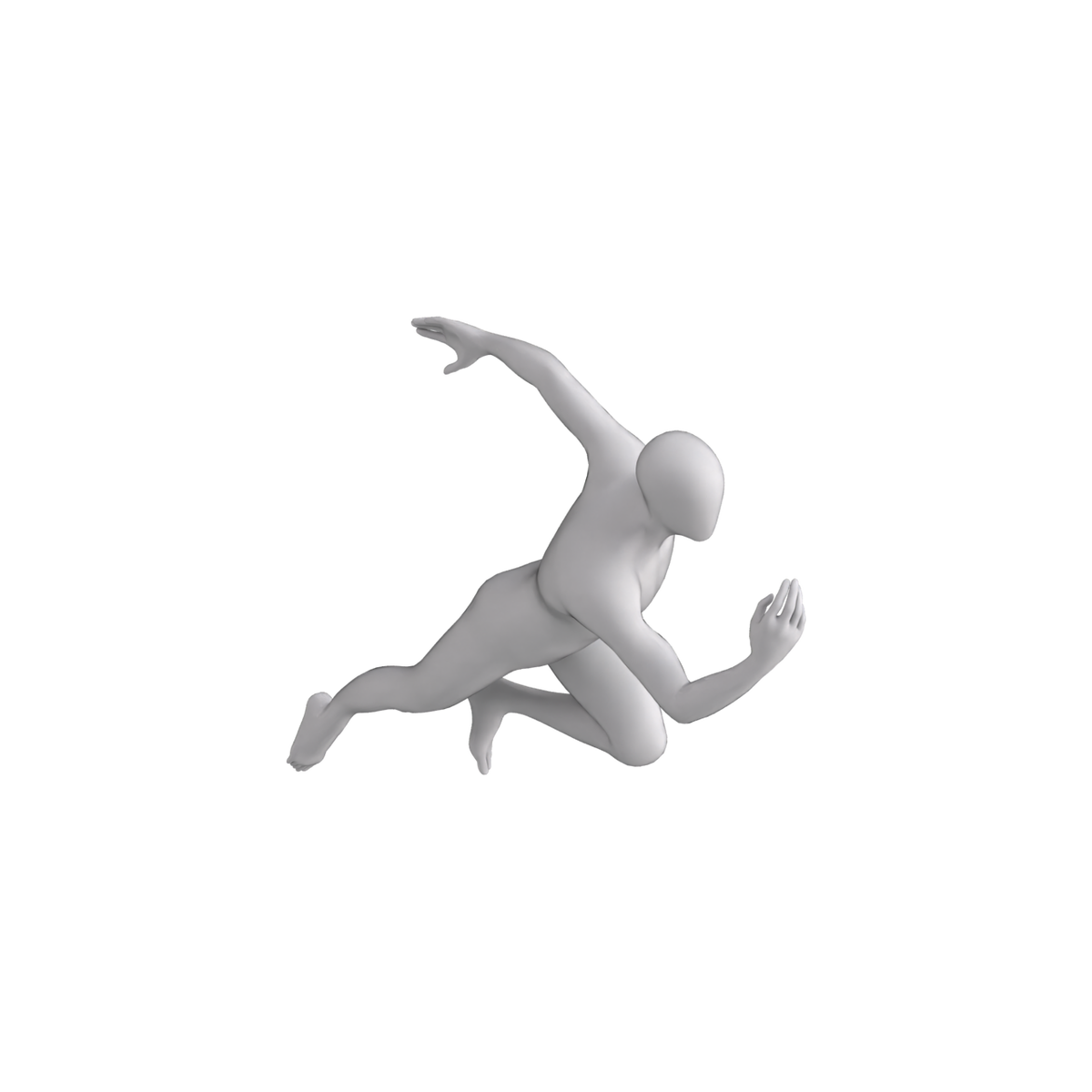Base Model Human Male Running 03 on Substance 3D Assets