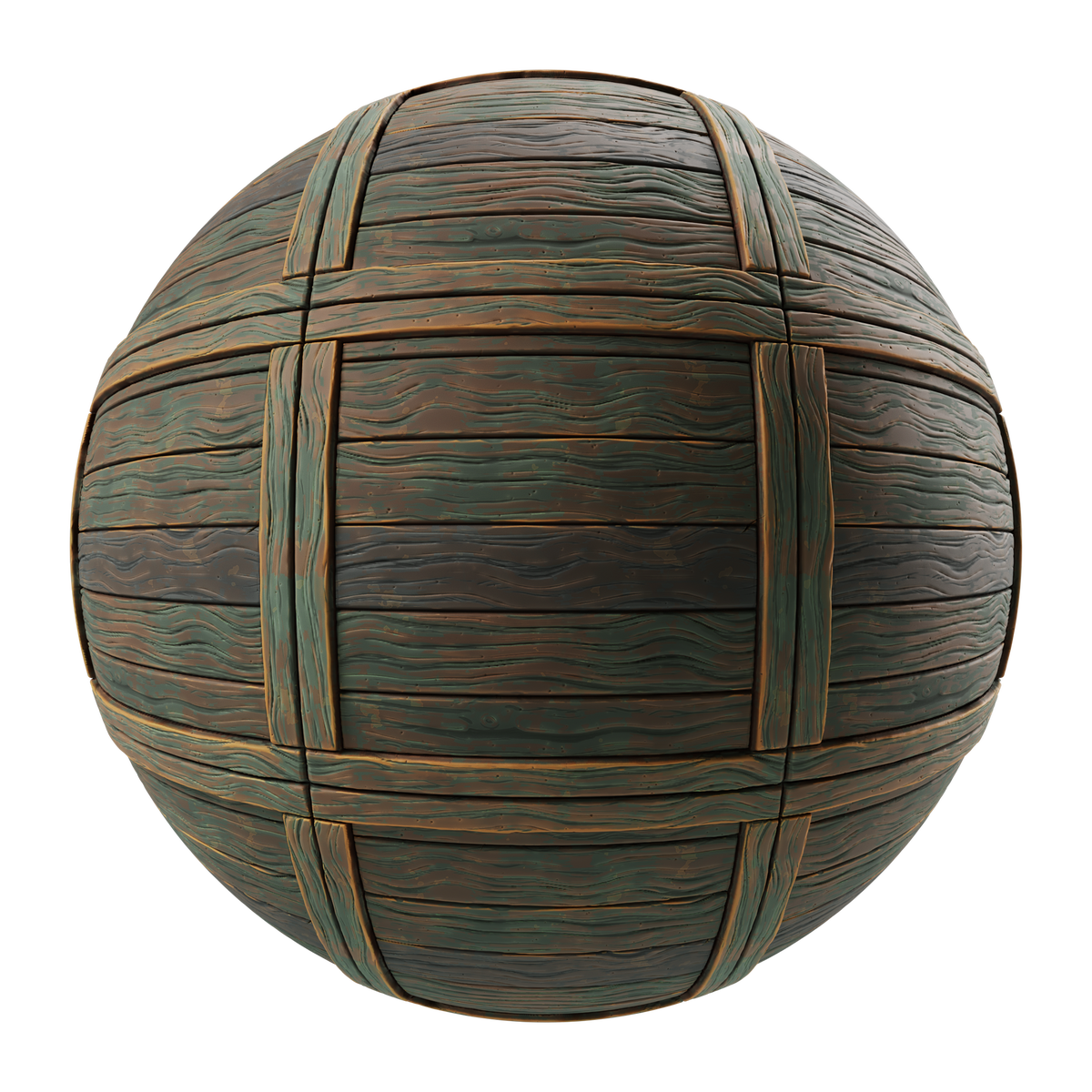 Stylized Old Wood Planks With Chassis on Substance 3D Assets