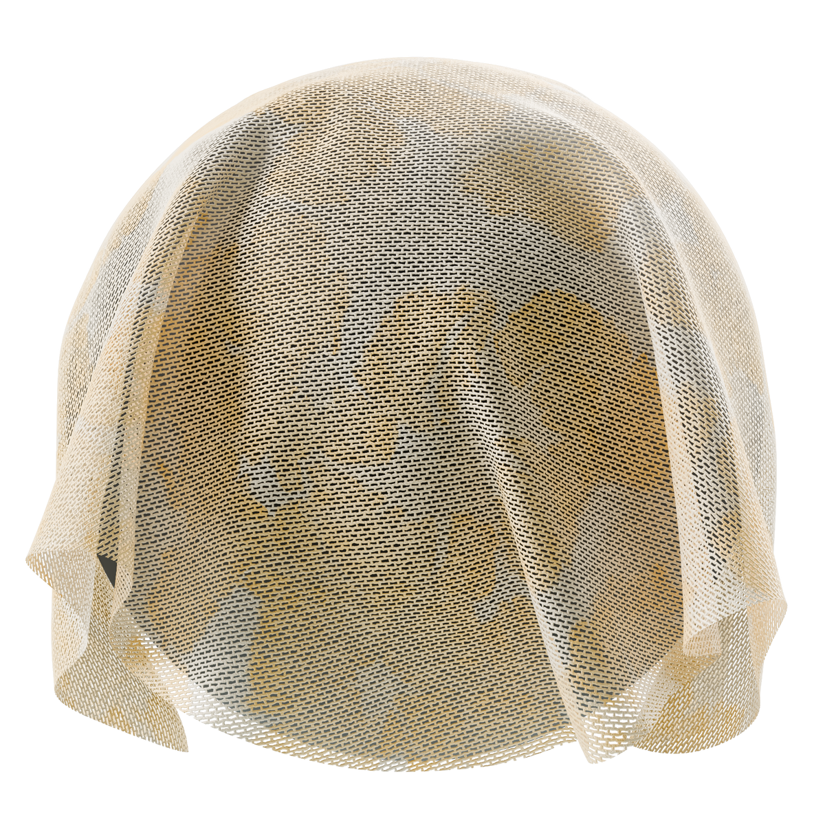 Watercolor Rectangle Mesh Ginkgo Leaf Fabric on Substance 3D Assets
