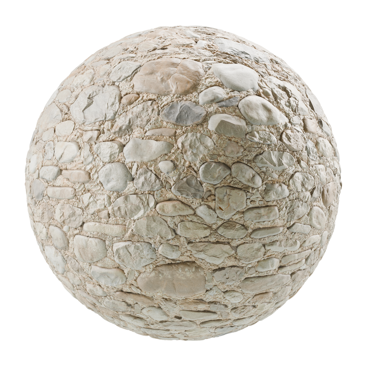 River Stone Random Rubble Masonry Wall 03 on Substance 3D Assets