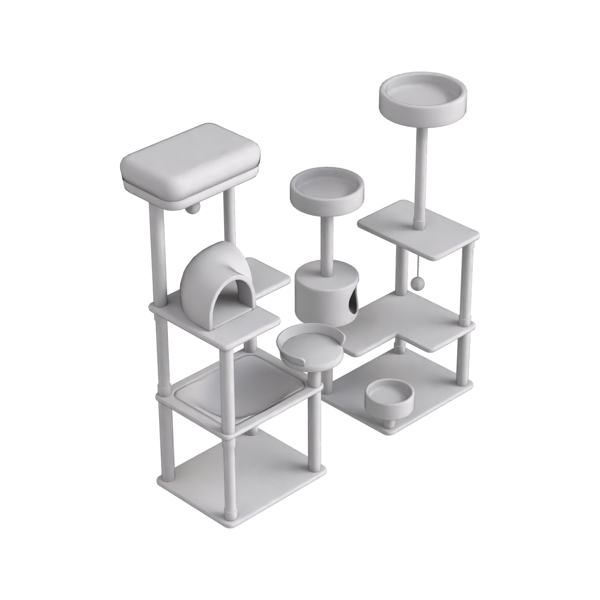 Cat Tree Complex on Substance 3D Assets