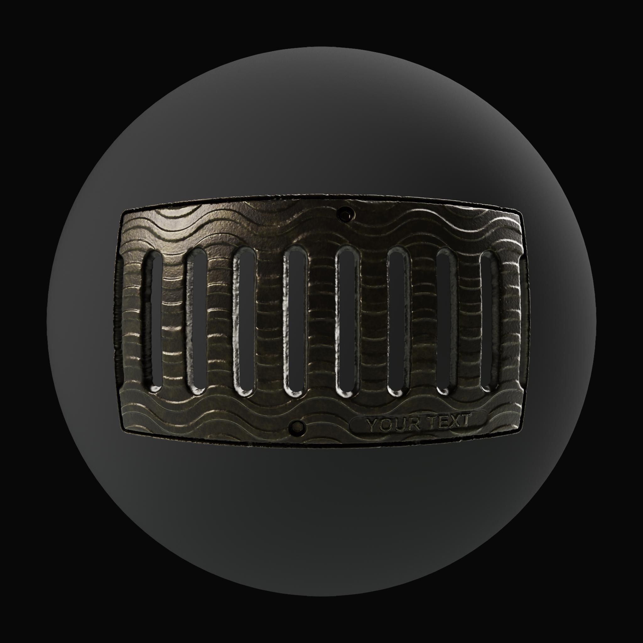 Rectangle Manhole Wave Tread on Substance 3D Assets