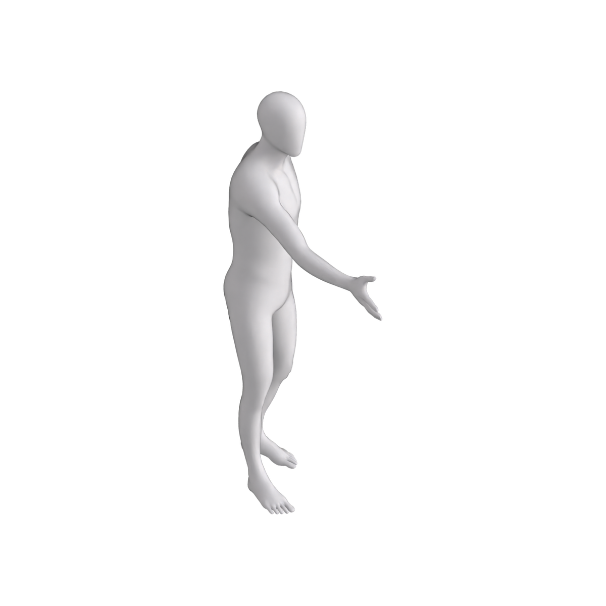Base Model Human Male Waving 01 on Substance 3D Assets