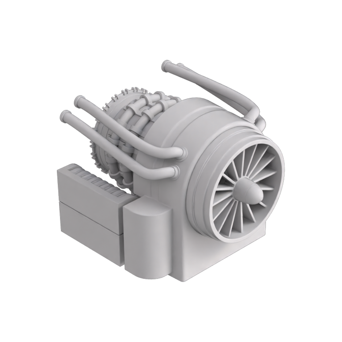 Jet Engine Pod 02 on Substance 3D Assets