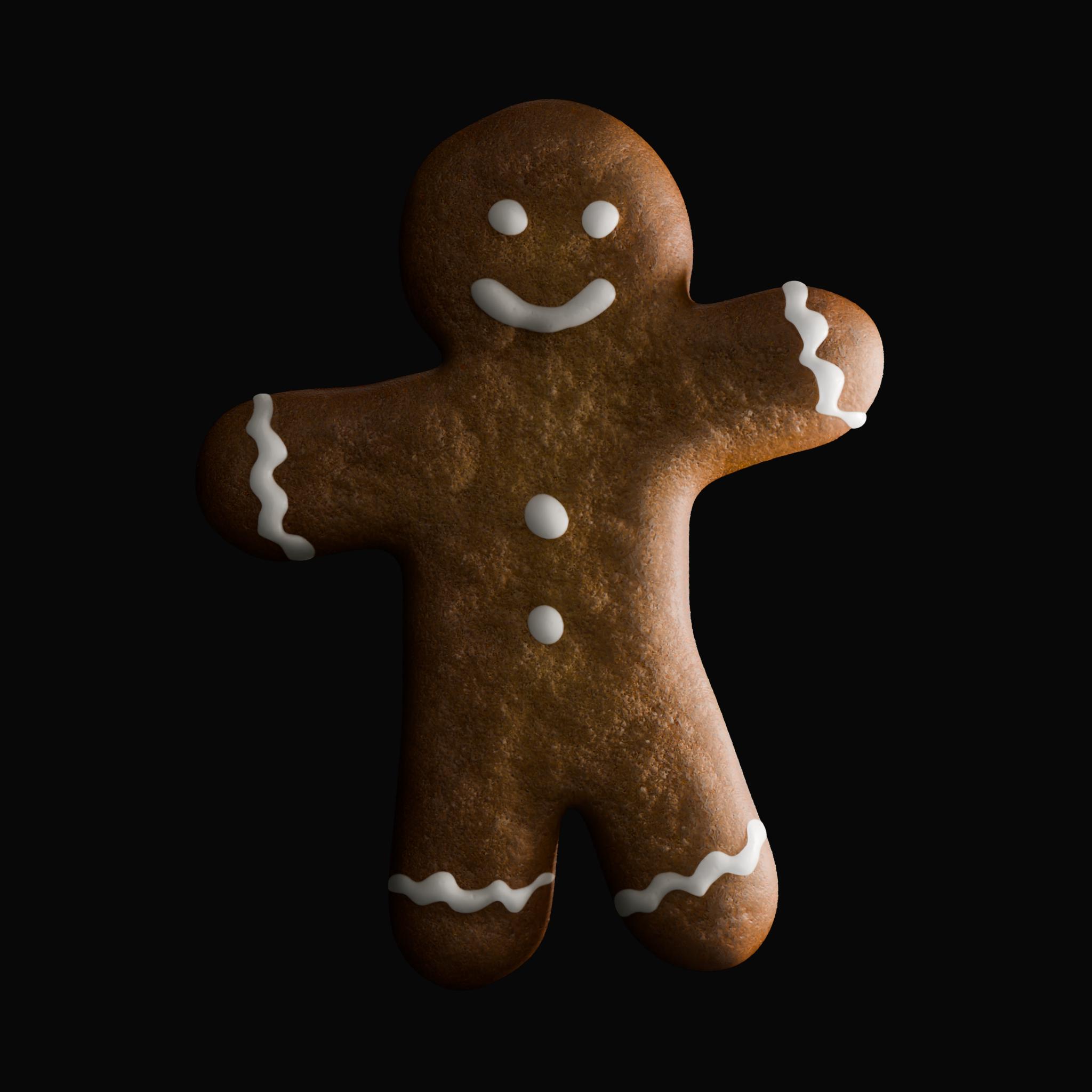 Gingerbread Man Cookie on Substance 3D Assets