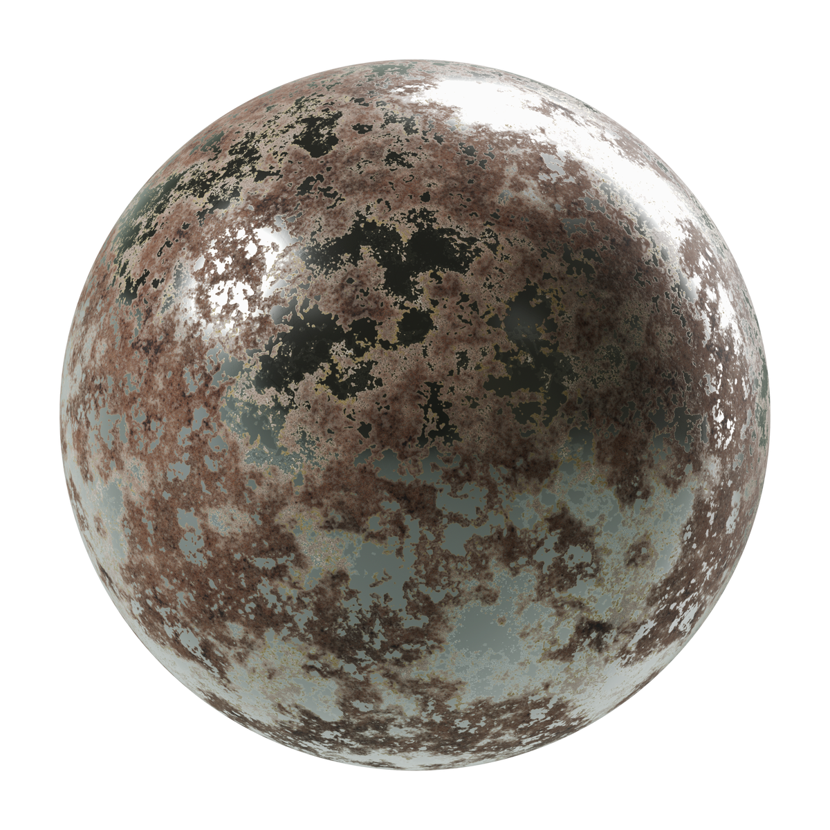 Chrome Plated Rusty on Substance 3D Assets