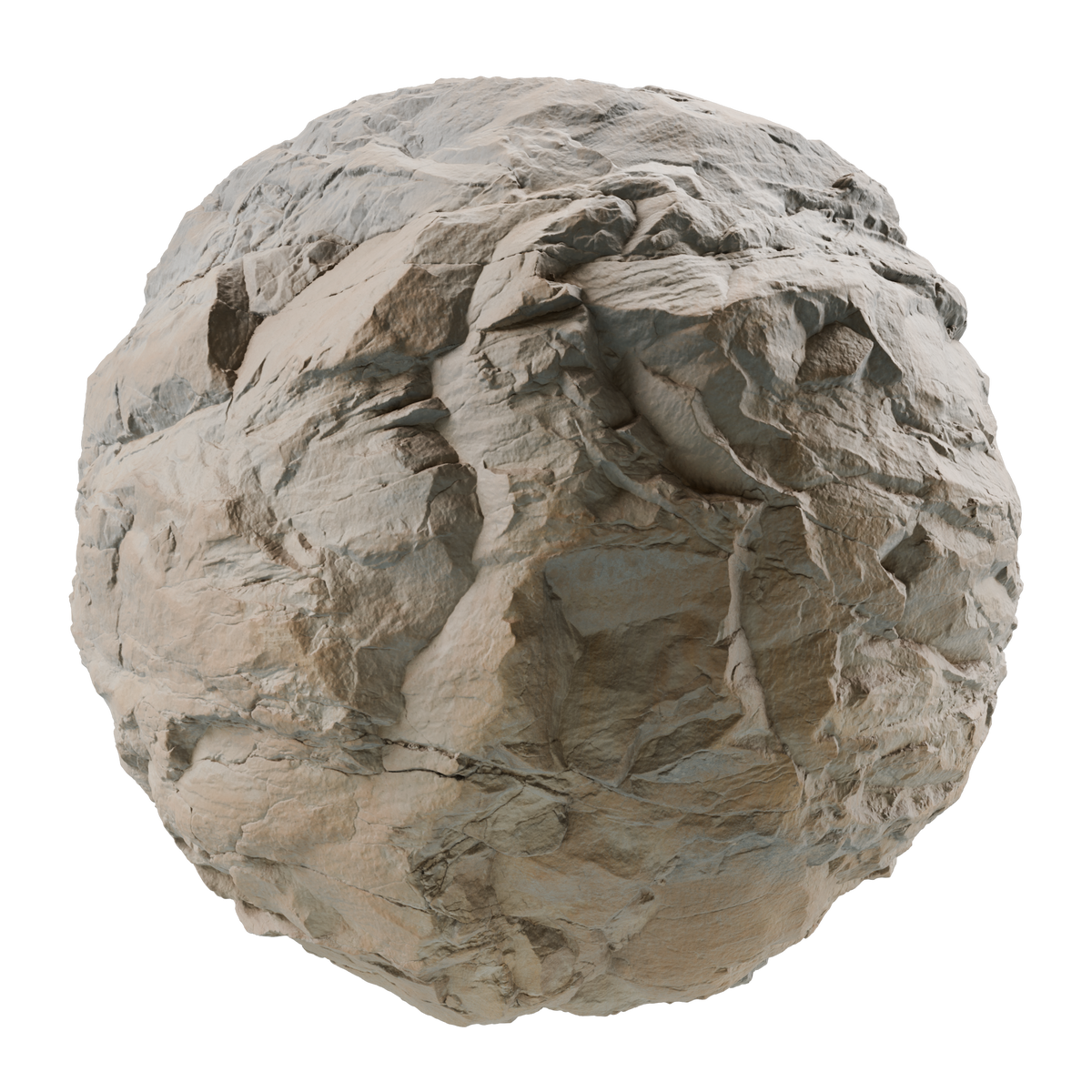 Bleached Chiseled Rock on Substance 3D Assets
