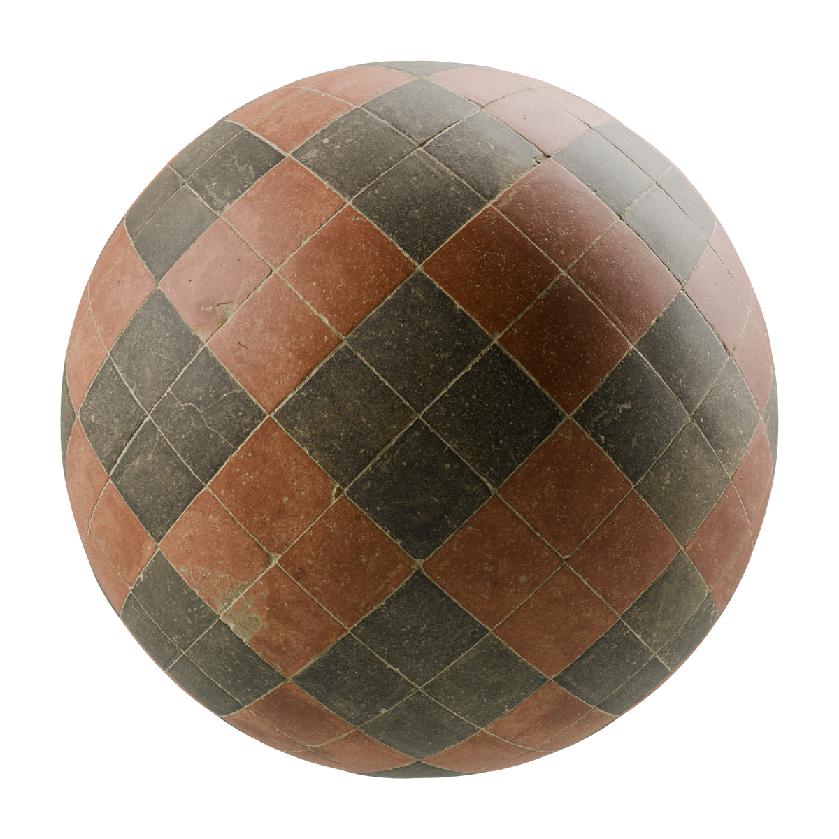 Worn Patterned Tiles on Substance 3D Assets