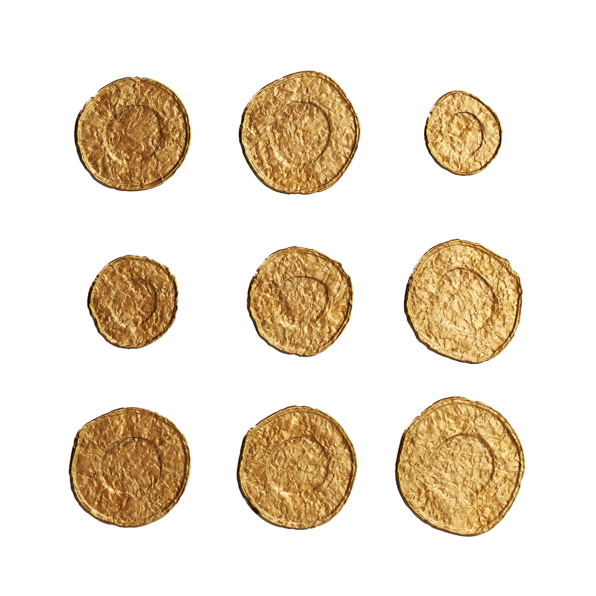 Single Ancient Egyptian Gold Coin on Substance 3D Assets