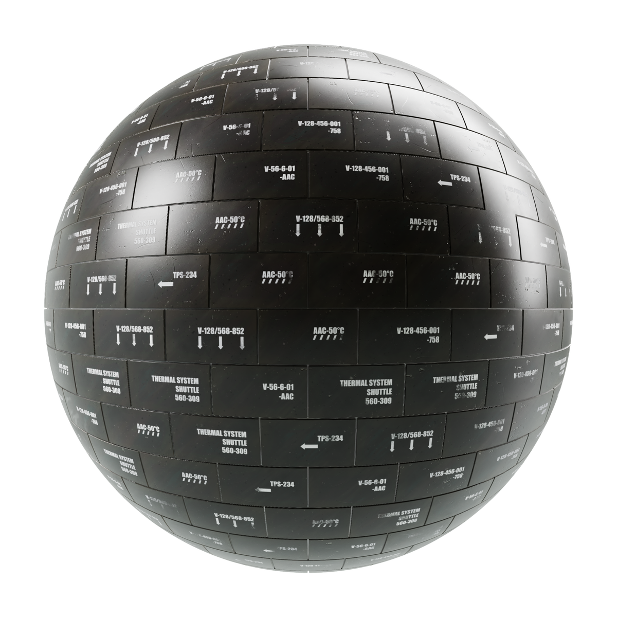 Space Shuttle Tiles on Substance 3D Assets