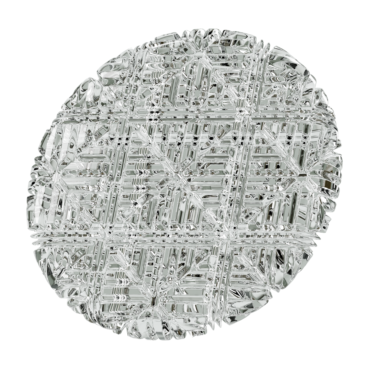 Embossed Glass Phoenix Pattern on Substance 3D Assets
