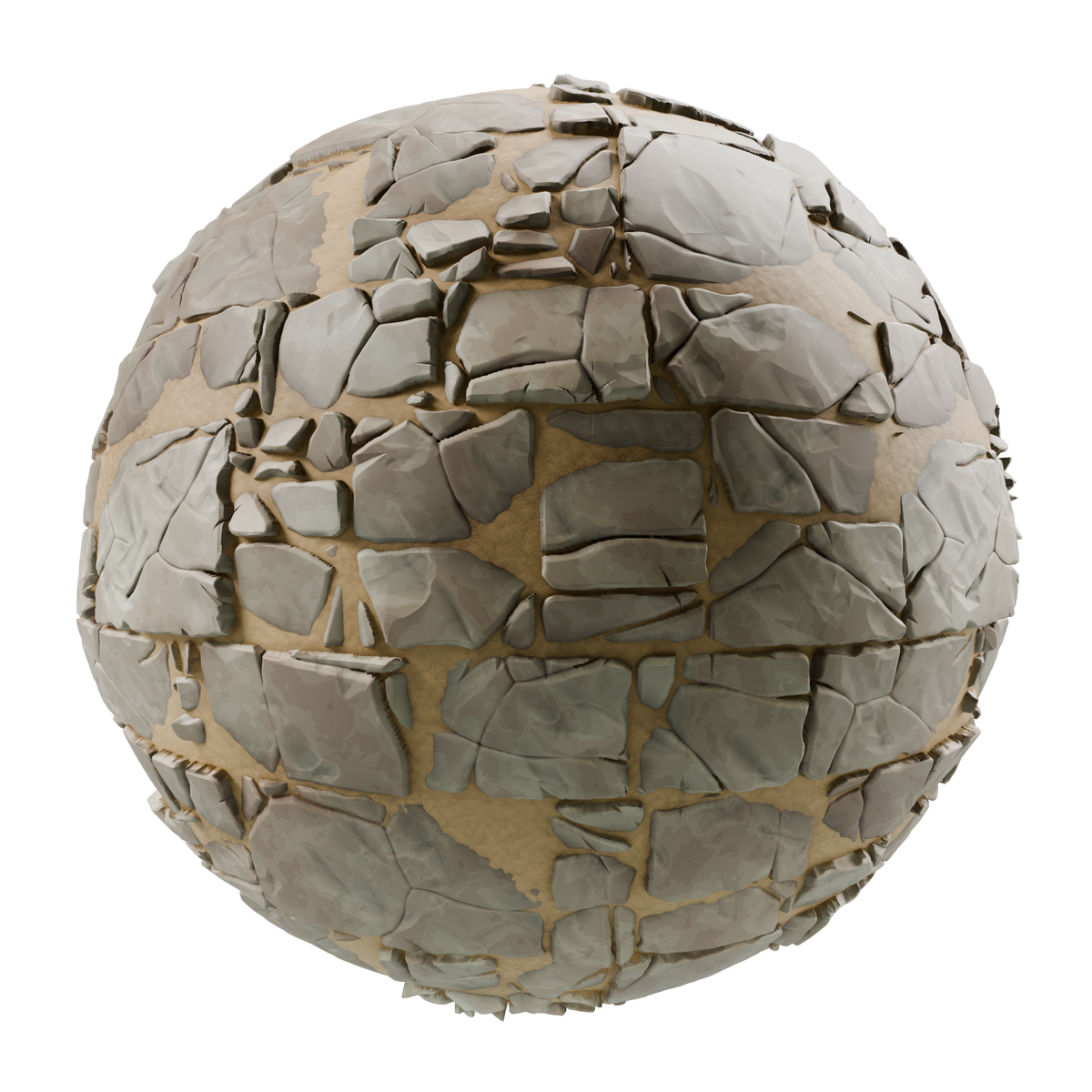 Stylized Random Ashlar Floor on Substance 3D Assets
