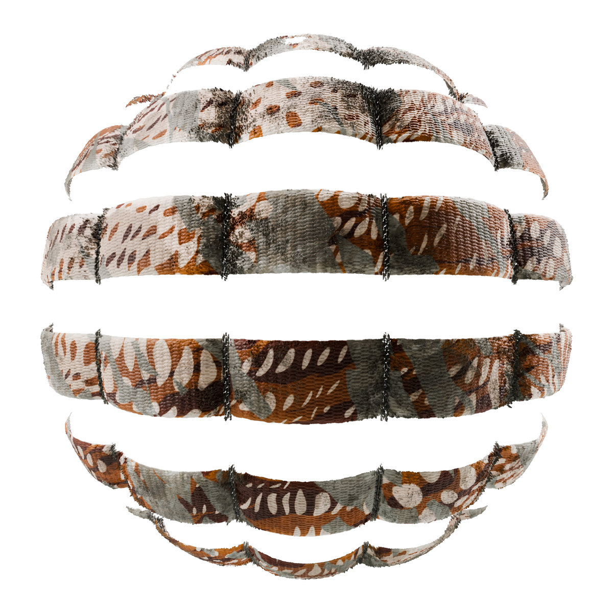Molle System Fabric Raster Woodland Camouflage on Substance 3D Assets