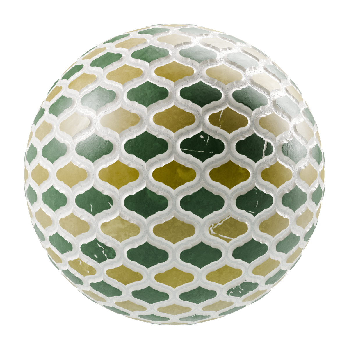Ceramic Porcelain Spade Tiles on Substance 3D Assets