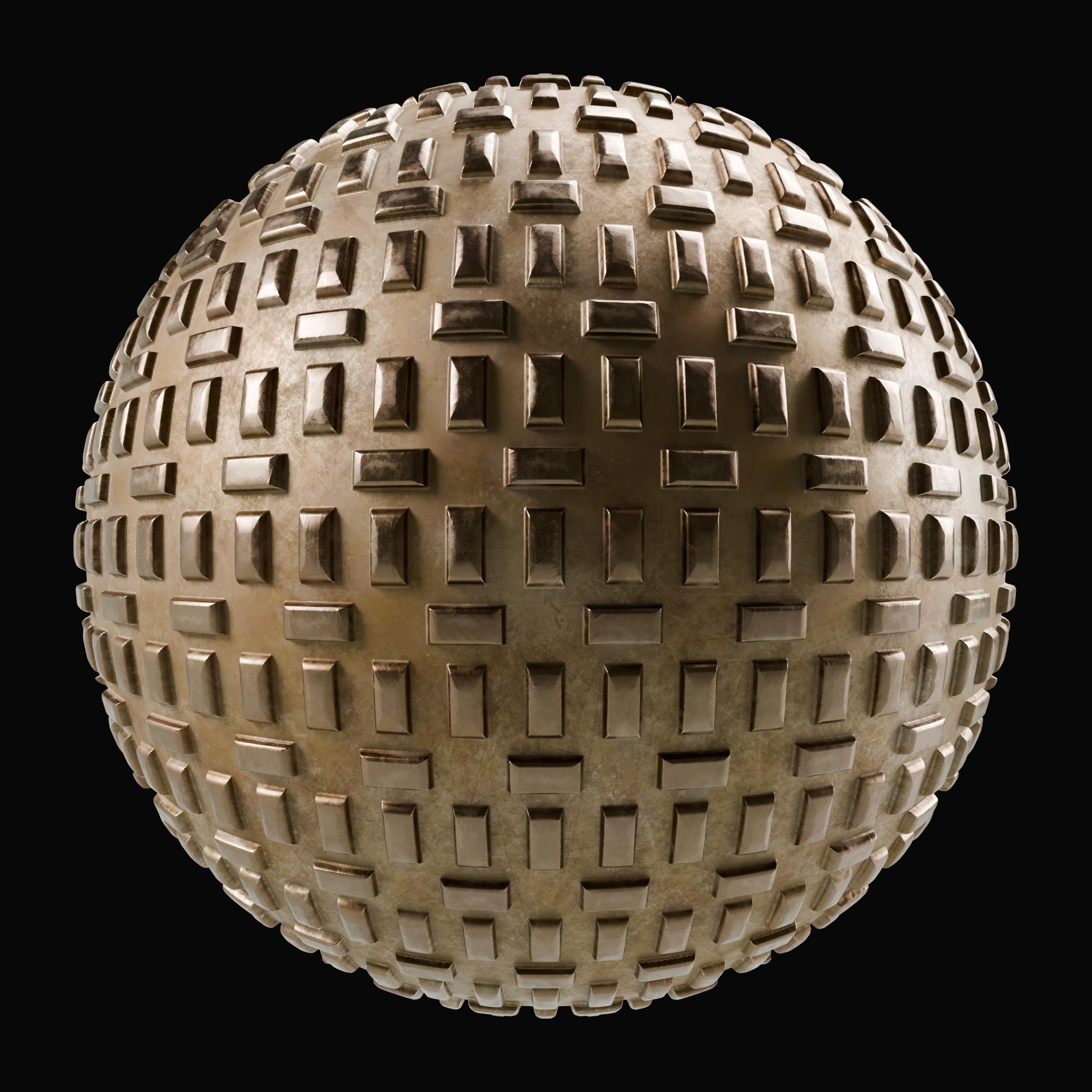 Offset Square Pattern Antislip Metal on Substance 3D Assets