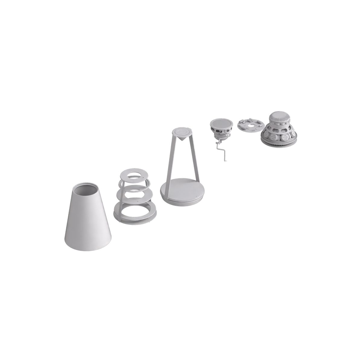 Designer Home Speaker Exploded View on Substance 3D Assets