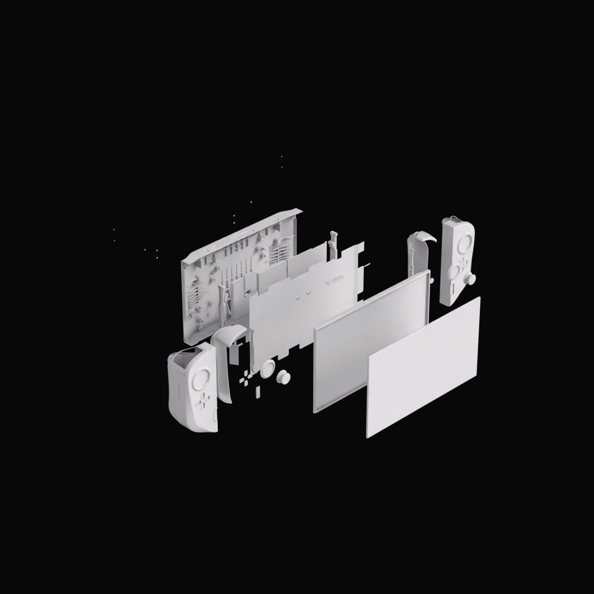 Portable Gaming Console Exploded View on Substance 3D Assets