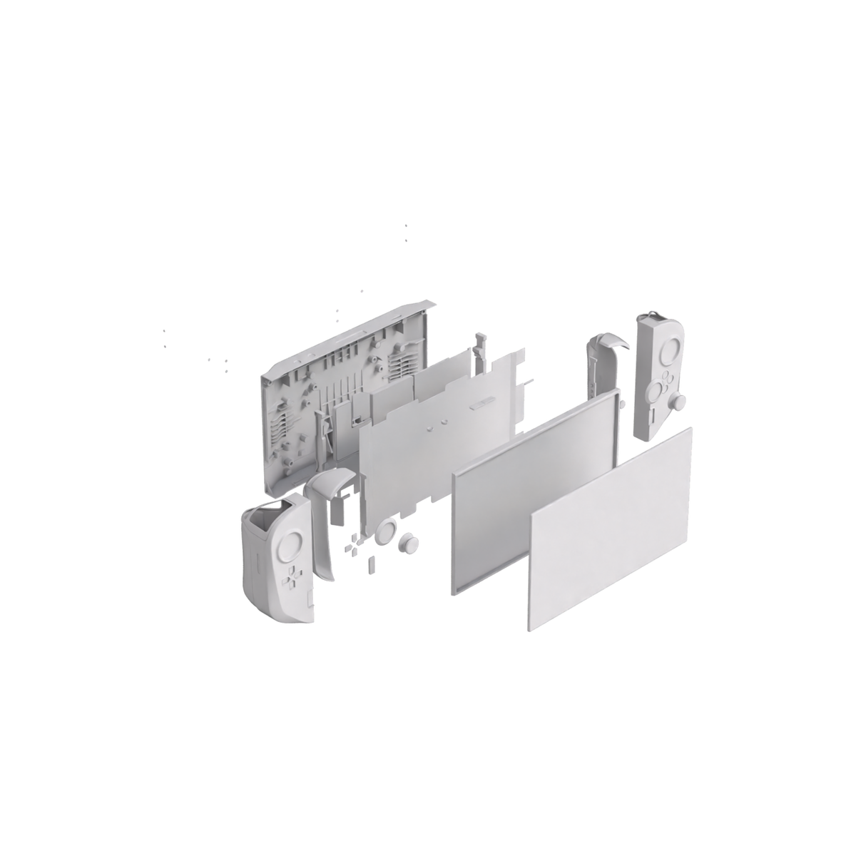Portable Gaming Console Exploded View on Substance 3D Assets