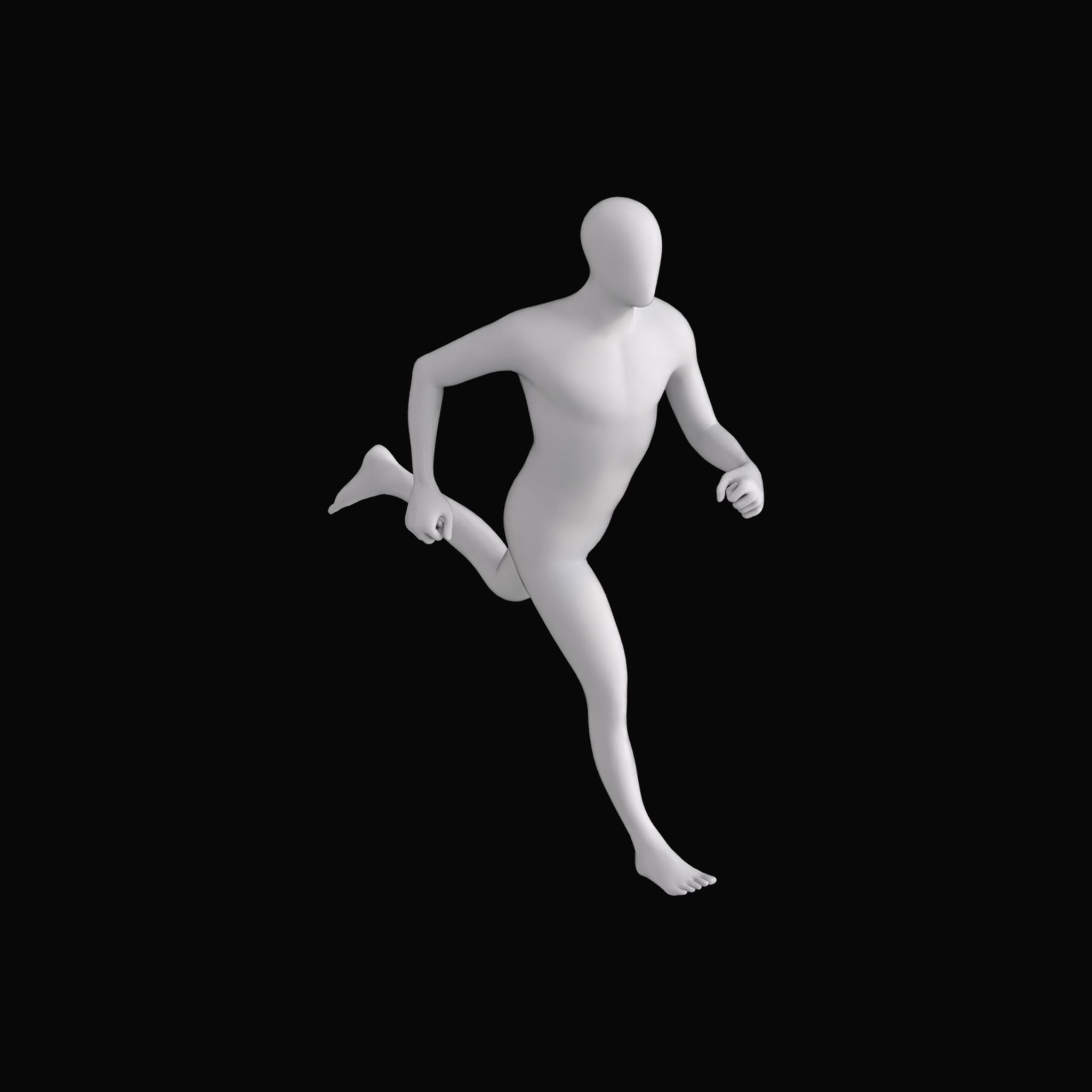 Base Model Human Male Running 02 on Substance 3D Assets