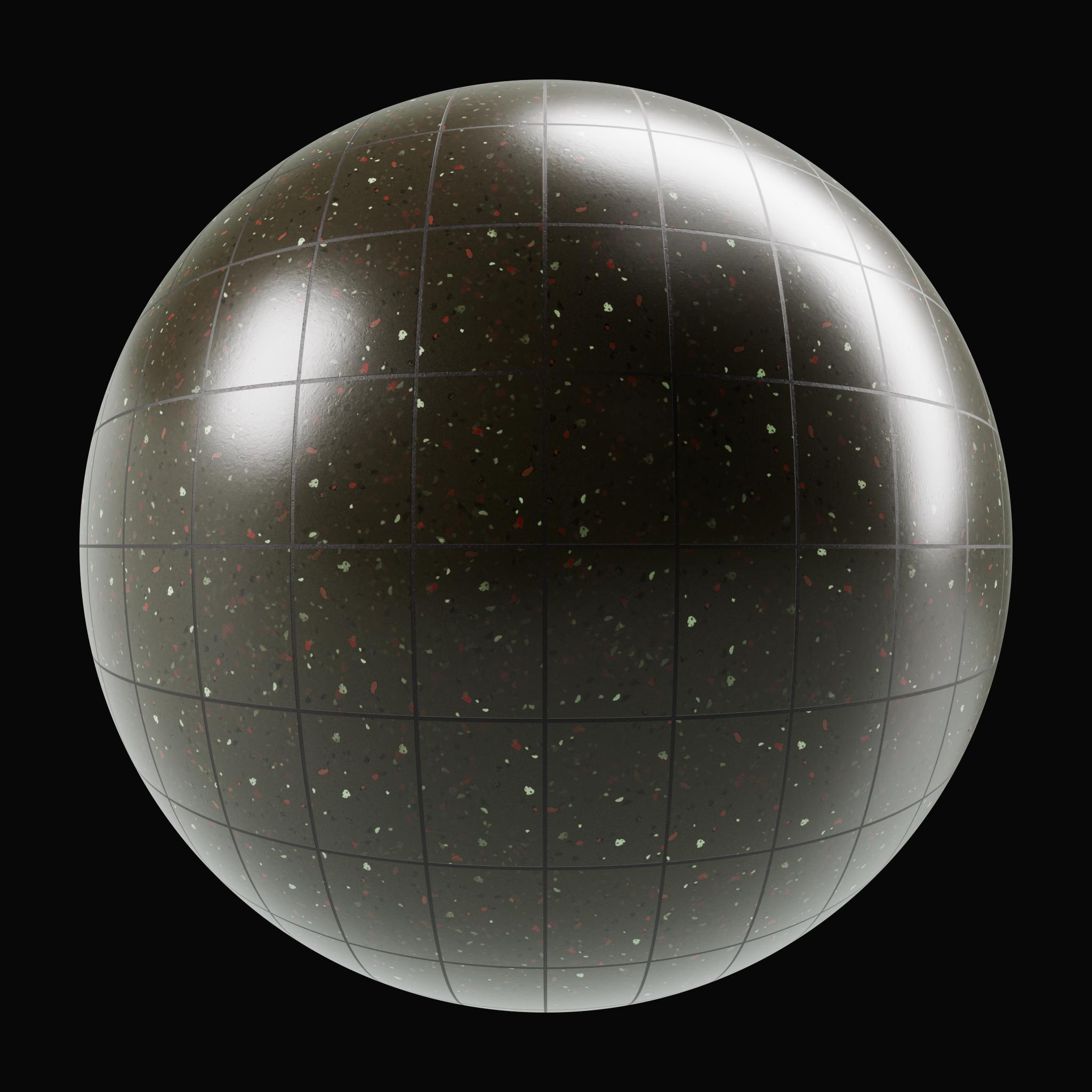 Linoleum Splashed Grid Tiles on Substance 3D Assets