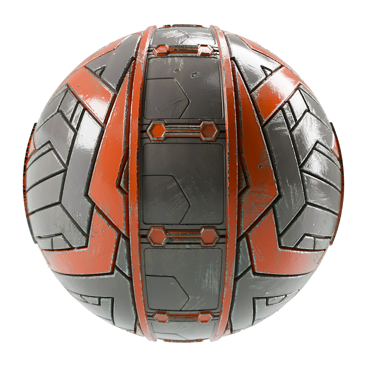 Scifi Center Split Plate Border Overlay Lines Metal on Substance 3D Assets