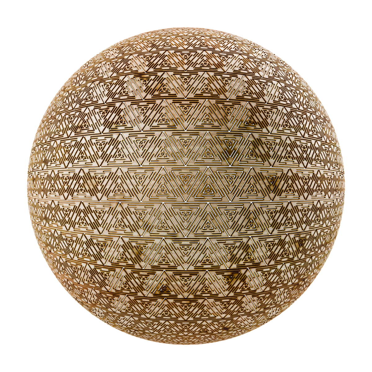 Ash Wood Laser Cut Geodesic on Substance 3D Assets