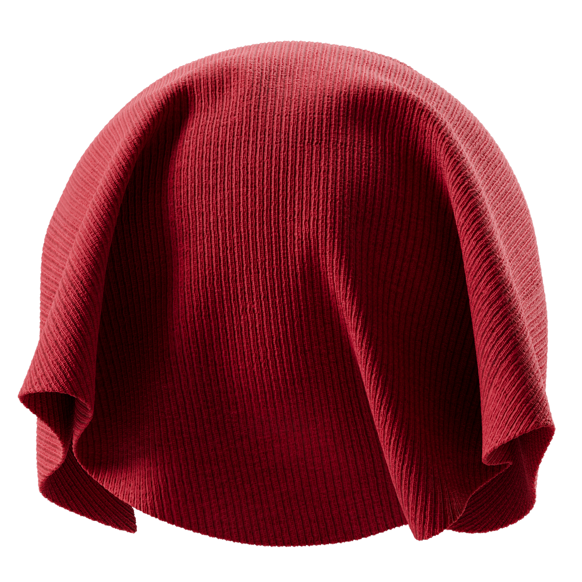 Cherry Red Ribbed Jersey Face on Substance 3D Assets