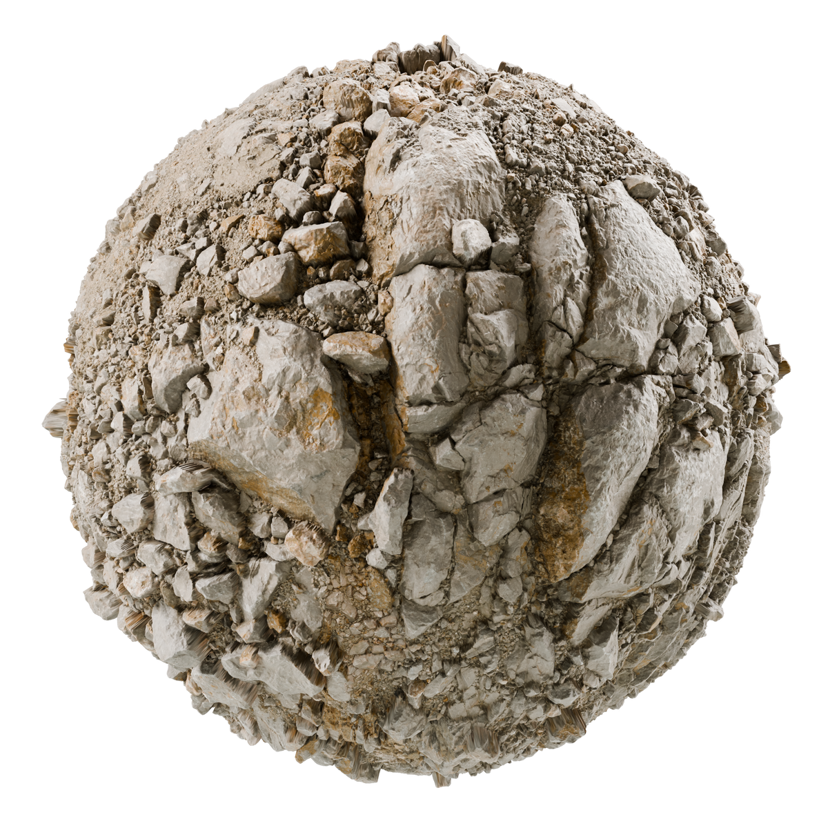 Sand Mine Rock Rubble on Substance 3D Assets