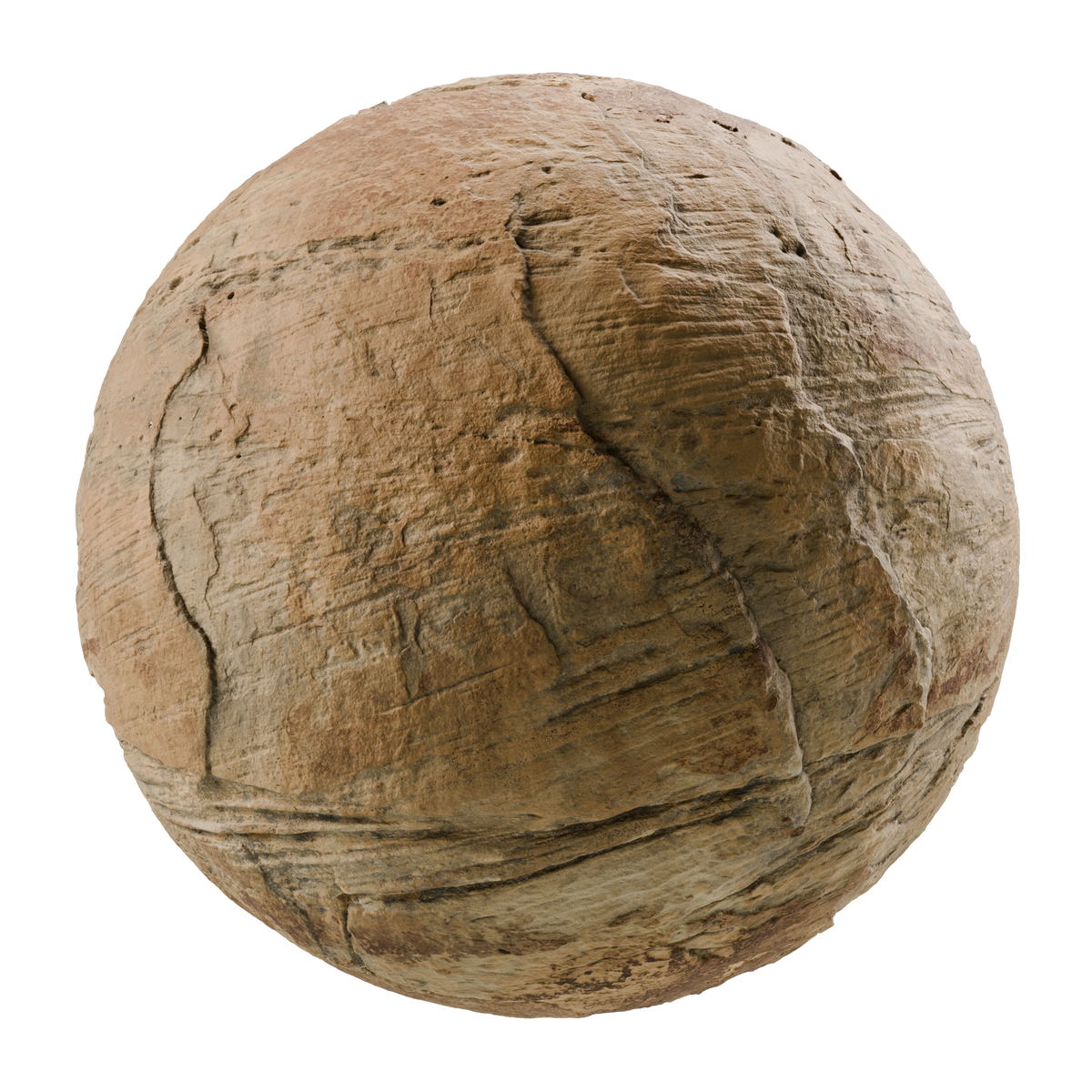 Striated Sandstone Layer on Substance 3D Assets
