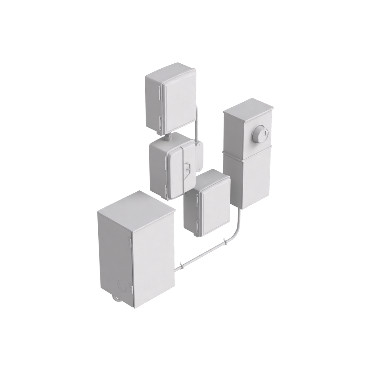 Electrical Boxes 02 on Substance 3D Assets