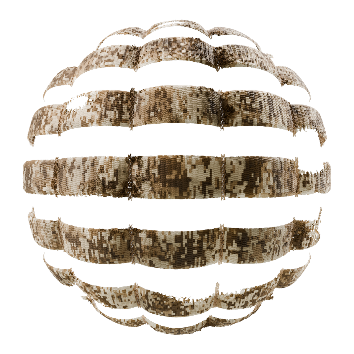 Molle System Fabric Arid Terrain Digital Camouflage on Substance 3D Assets